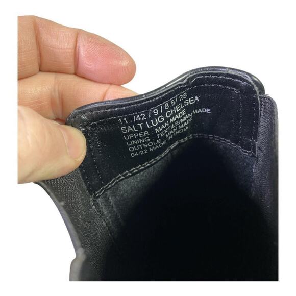 Kenneth Cole Reaction Salt Lug Chelsea Boot Women US 11 Black Gator - Picture 6 of 7